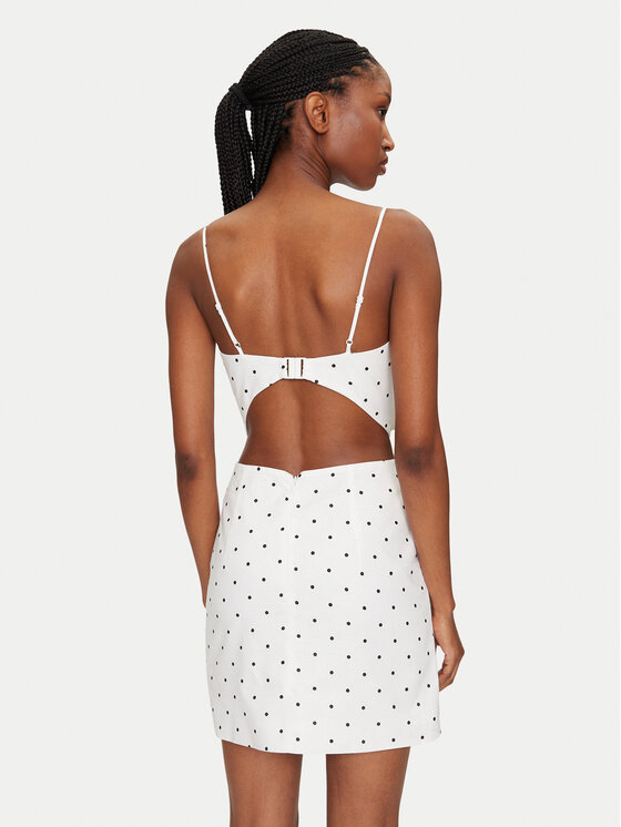 Bardot Bardot Letní šaty Vieda Linen Bow 59711DB Bílá Regular Fit
