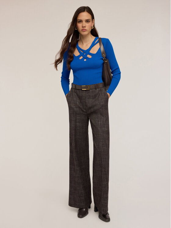 Motivi Motivi Cardigan M410W003504N004 Turchese Regular Fit