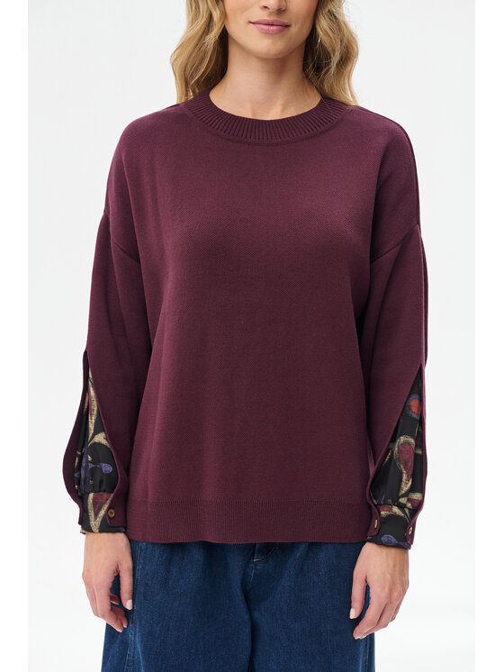 blue shadow blue shadow Sweter Celeste 2 Fioletowy Regular Fit