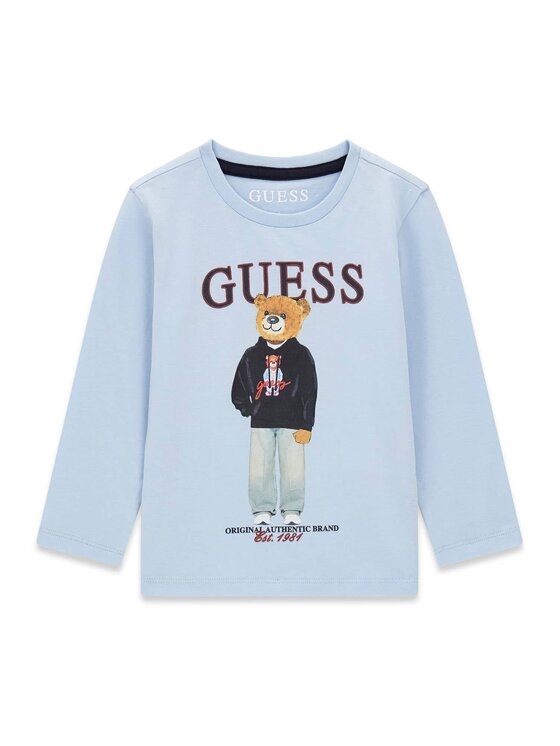 Guess Kids Guess Kids T-Shirt 183055 Modrá Classic Fit