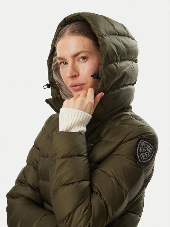 Blauer Blauer Daunenjacke Agnes 26WBLDK03039 006047 Khakifarben Slim Fit