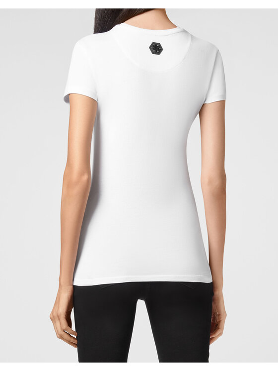 PHILIPP PLEIN PHILIPP PLEIN T-Shirt 4747 Bílá Regular Fit