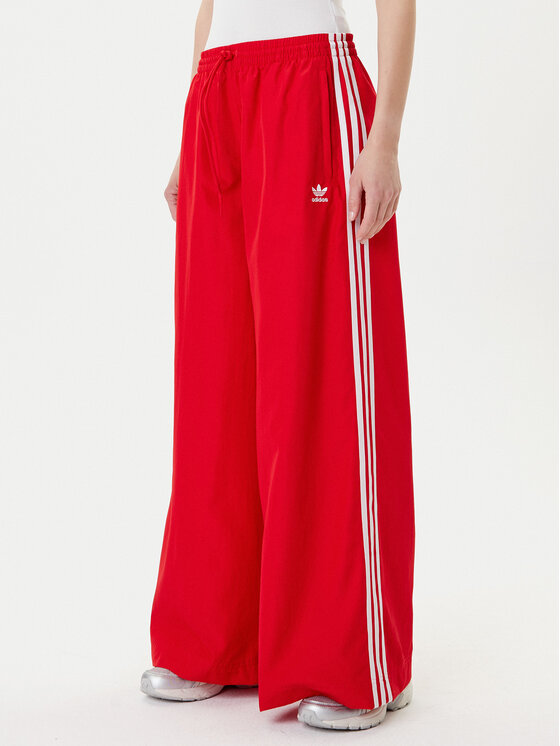 adidas Spodnie dresowe adicolor Firebird JD3388 Czerwony Loose Fit