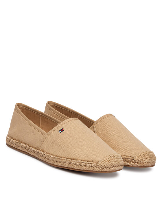 Tommy Hilfiger Tommy Hilfiger Espadrilės Flag Canvas Espadrille FW0FW08541 Smėlio