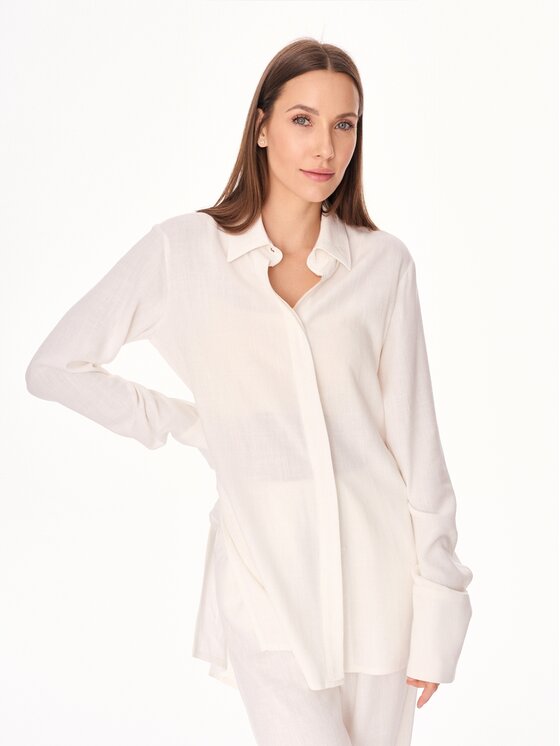 MANDRAGORA MANDRAGORA Camicia Ora Écru Loose Fit