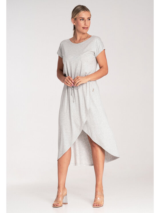 FIGL FIGL Každodenné šaty M1041 Sivá Basic Fit