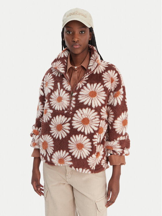 Billabong Billabong Felpa di pile Time Off EBJPF00112 Marrone Relaxed Fit