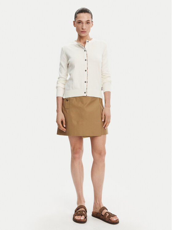 Barbour Barbour Kardigāns Bredona LKN1008WH71 Écru Regular Fit