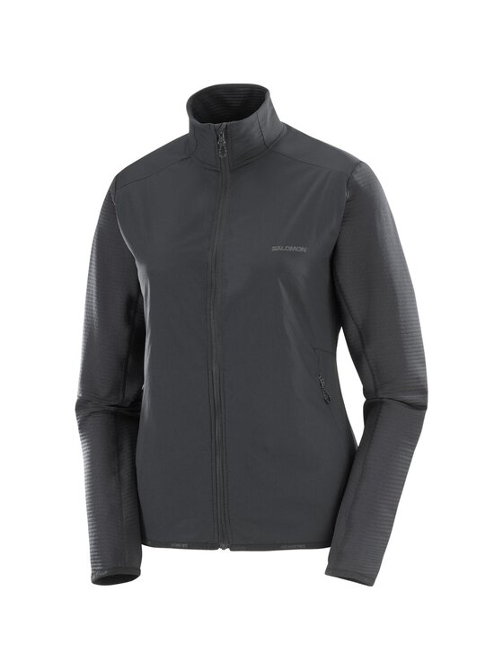 Salomon Salomon Bluza techniczna ESSENTIAL LIGHTWARM HYBRID W Czarny Active Fit