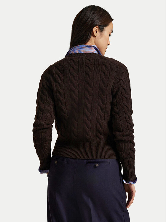 Polo Ralph Lauren Polo Ralph Lauren Кардиган 211972104007 Кафяв Slim Fit