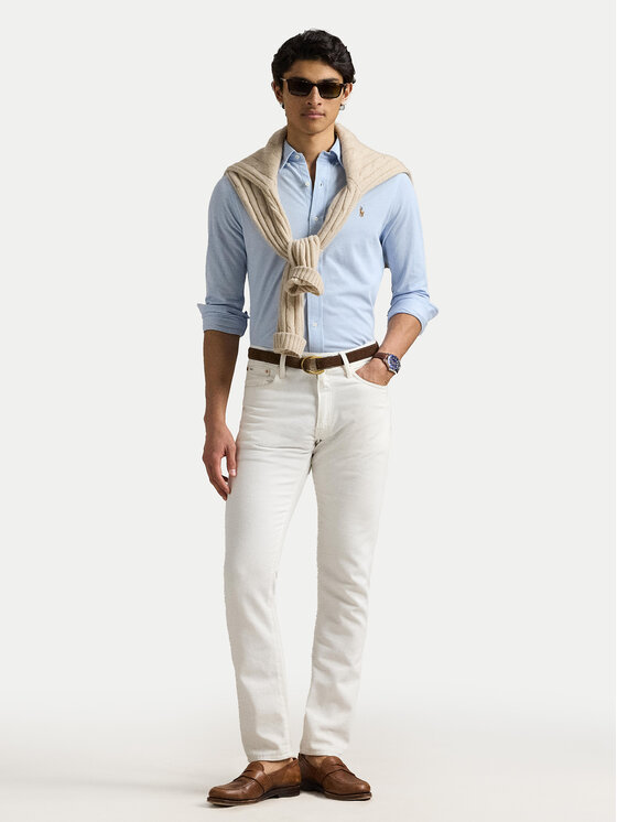 Polo Ralph Lauren Polo Ralph Lauren Πουκάμισο 710932545013 Γαλάζιο Slim Fit