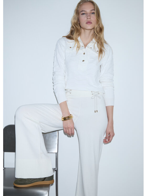 Liu Jo Liu Jo Pantaloni di tessuto TF6084MS63L10701 Bianco Regular Fit