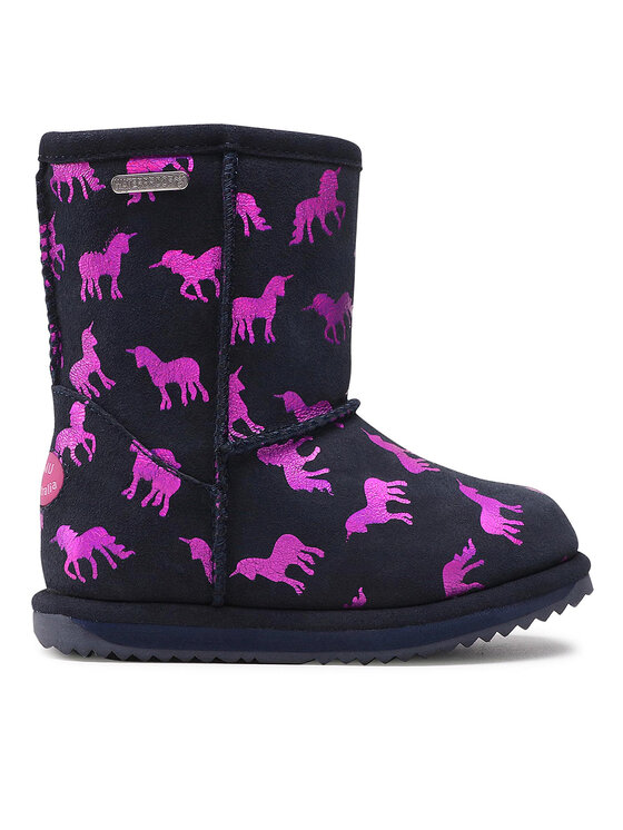 EMU Australia EMU Australia Cizme de zăpadă Rainbow Unicorn Brumby K12373 Negru