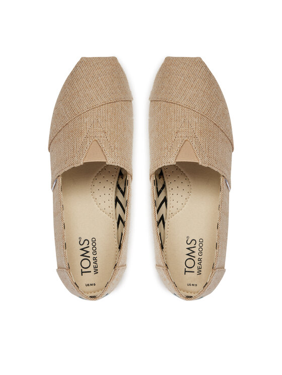 Toms Toms Туфлі Alpargata 10018736 Бежевий