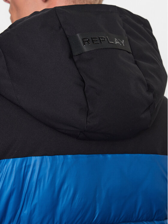 REPLAY REPLAY Kurtka zimowa M8360.000.84174D Niebieski Regular Fit
