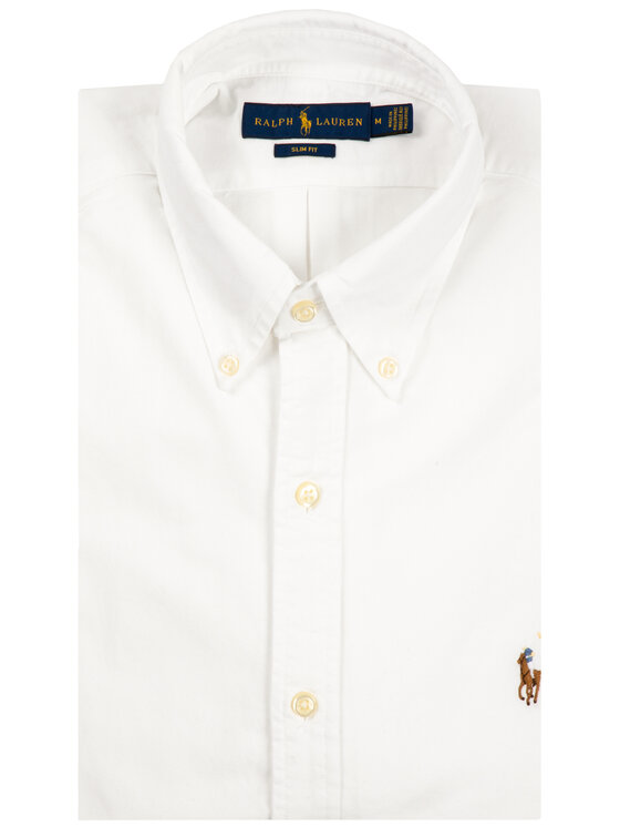 Polo Ralph Lauren Polo Ralph Lauren Cămașă Core Replen 710549084 Alb Slim Fit