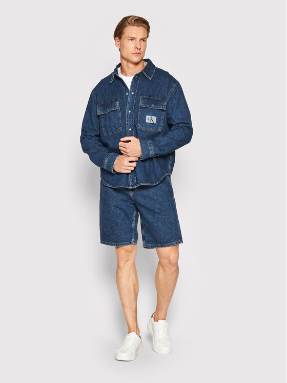 Calvin Klein Jeans Calvin Klein Jeans Pantaloncini di jeans J30J320529 Blu Regular Fit