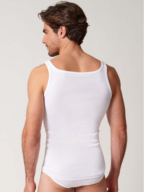 Huber Huber 2-dílná sada T-shirts 112187 Bílá Slim Fit