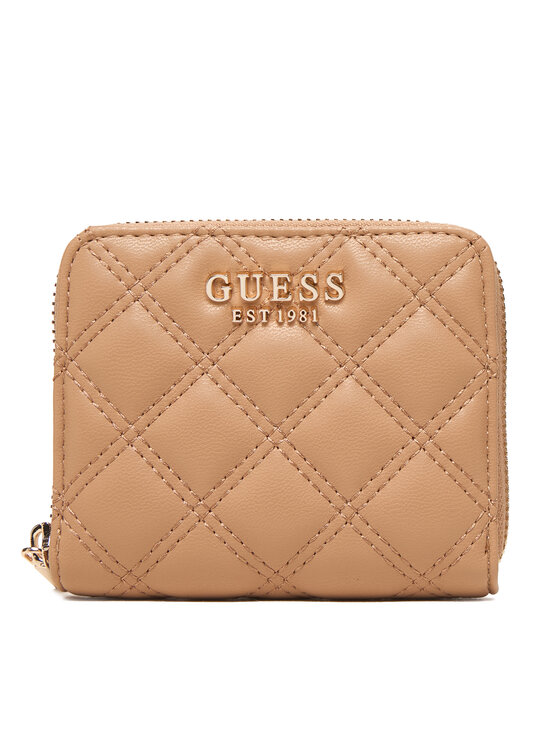 Guess Guess Majhna ženska denarnica Guilly II Sgl SWQG96 73137 Bež
