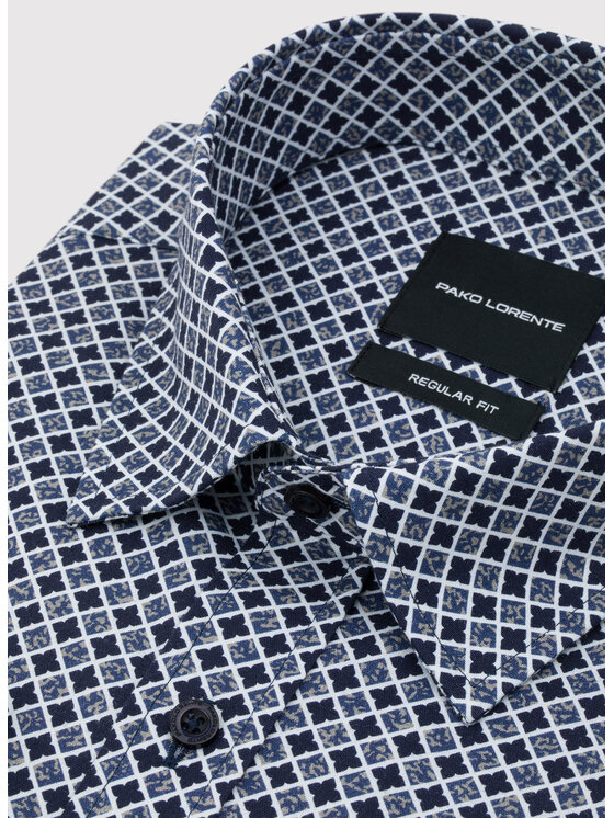 Pako Lorente Pako Lorente Koszula P25WF-1X-043 Granatowy Regular Fit