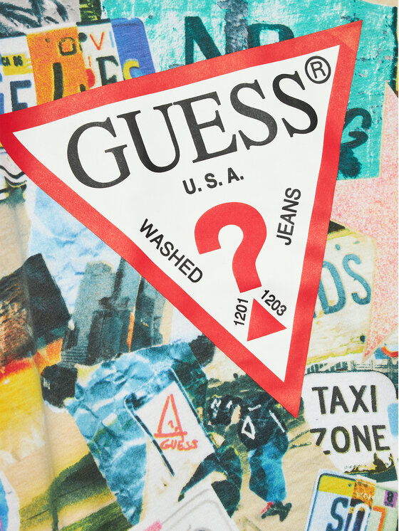 Guess Guess T-Shirt L4GI08 K8HM3 Έγχρωμο Regular Fit