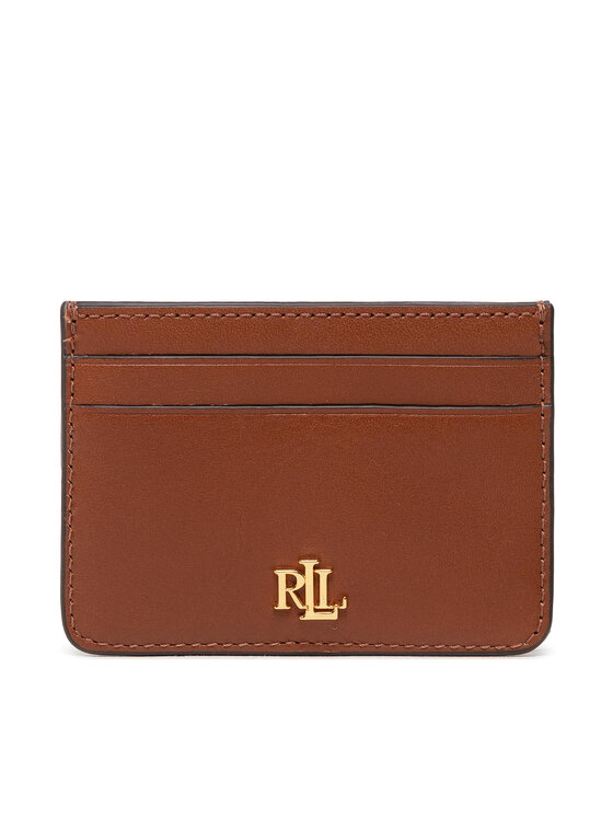 Lauren Ralph Lauren Puzdro na kreditné karty Slim Card 432876732002 Hnedá