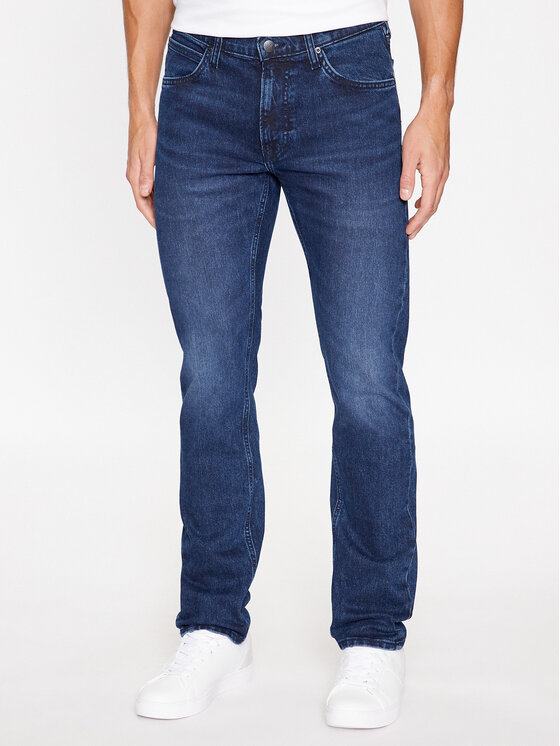 Lee Jeans hlače 112342268 Modra Regular Fit