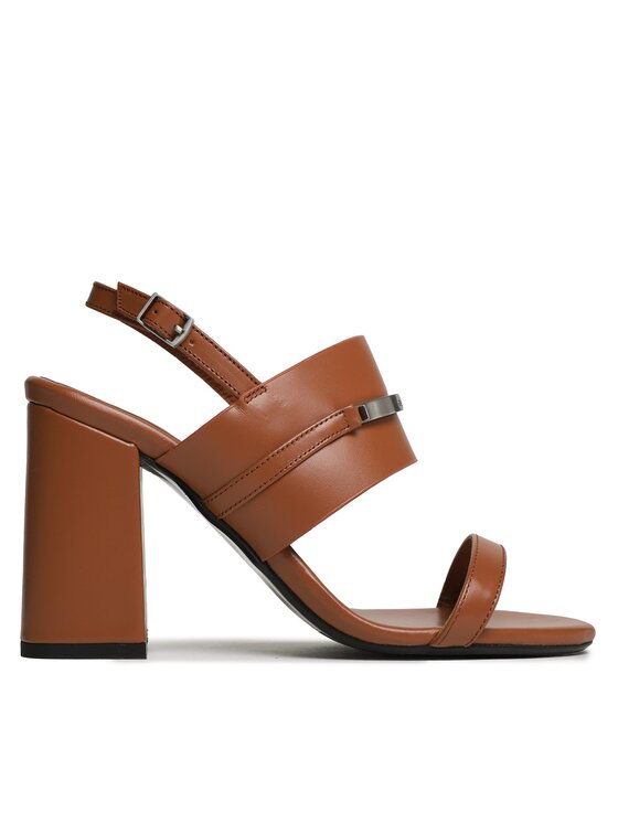 Calvin Klein Sandali Block Hl Sandal HW0HW01612 Rjava