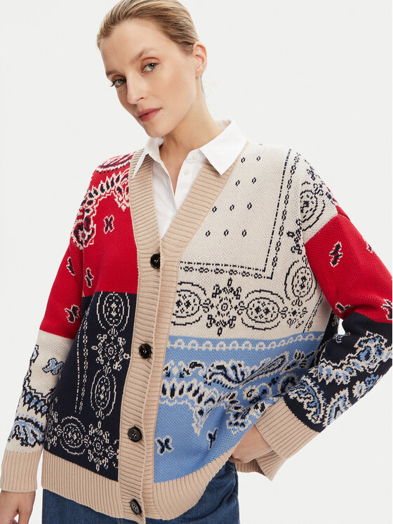 Weekend Max Mara Weekend Max Mara Kardigan Baobab 2525346051 Kolorowy Relaxed Fit
