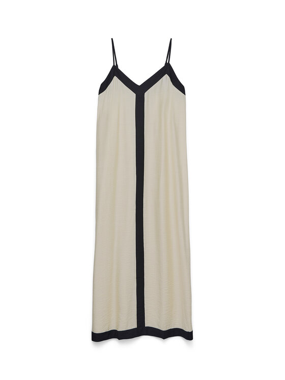 Vero Moda Vero Moda Sukienka letnia Denise 10329793 Beżowy Regular Fit