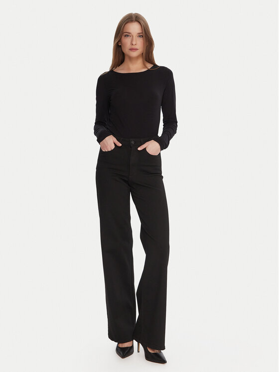 Wolford Wolford Блузка 53336 Чорний Slim Fit