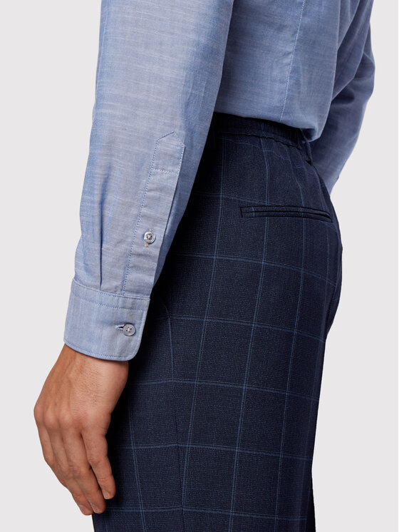 BOSS Boss Cămașă Rod_53E 50447478 Albastru Slim Fit
