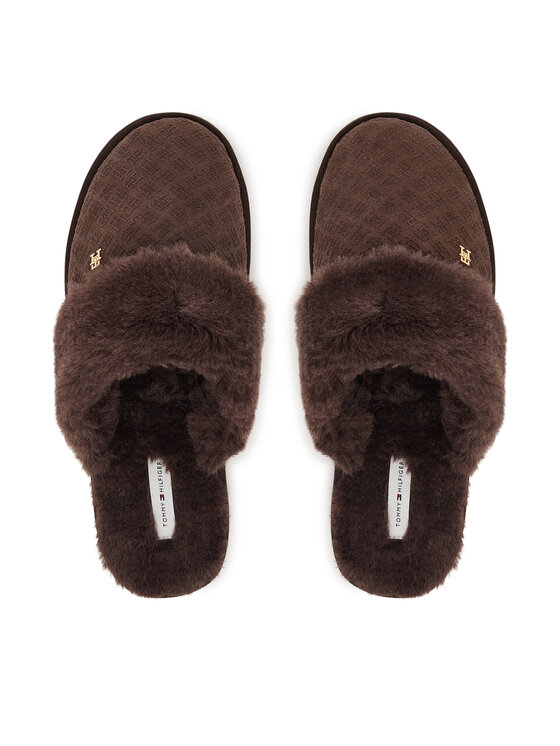 Tommy Hilfiger Tommy Hilfiger Čības Th Premium Shearling Shoes FW0FW09947 Tumši brūna