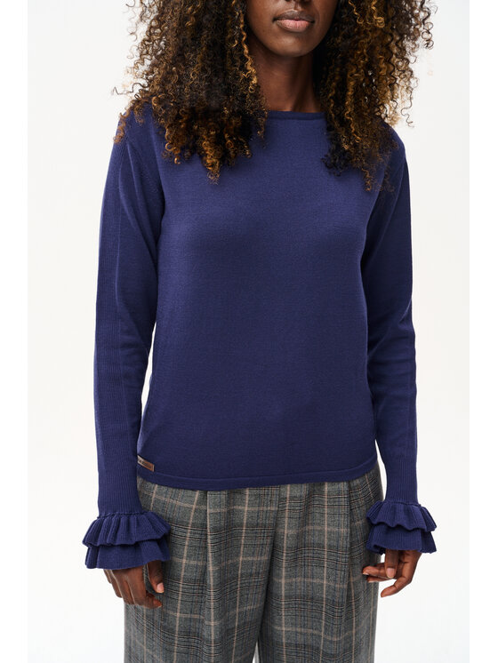 blue shadow blue shadow Sweter Daxy Granatowy Regular Fit