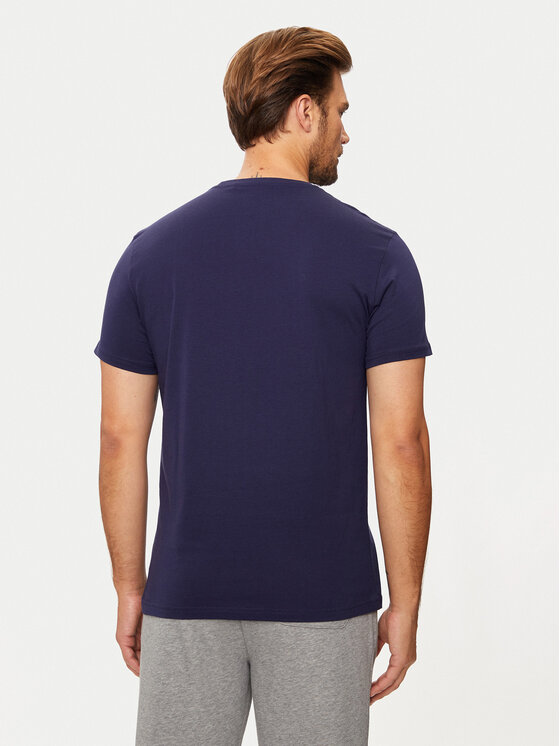 4F 4F Tričko 4FWMM00TTSHM1844 Tmavomodrá Regular Fit