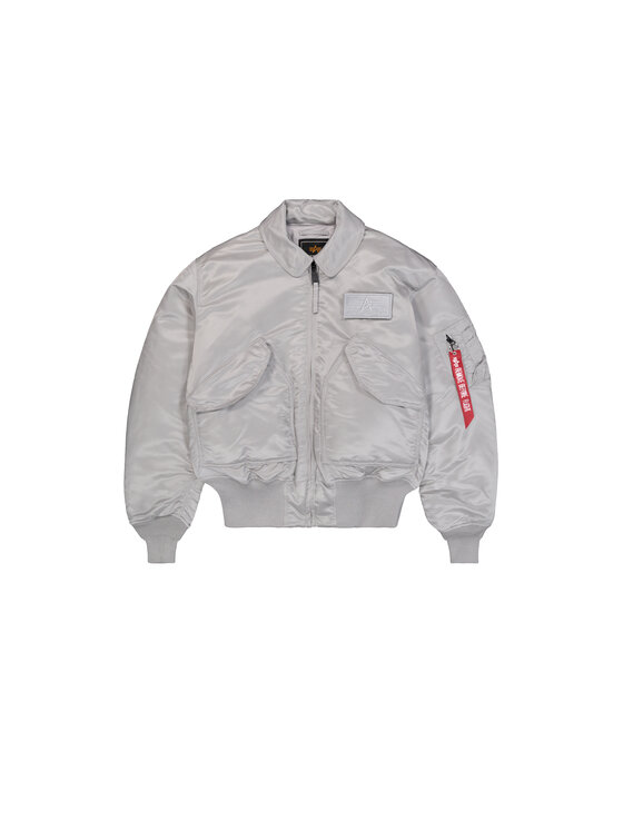 Alpha Industries Alpha Industries Kurtka bomber CWU-45 Heritage Bomber Jacket Srebrny Core Fit