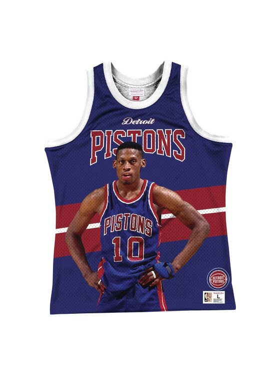 Mitchell & Ness Mitchell & Ness Tank top Detroit Pistons Dennis Rodman Granatowy Standard Fit