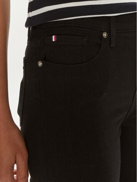 Tommy Hilfiger Tommy Hilfiger Traperice Como WW0WW43321 Crna Skinny Fit