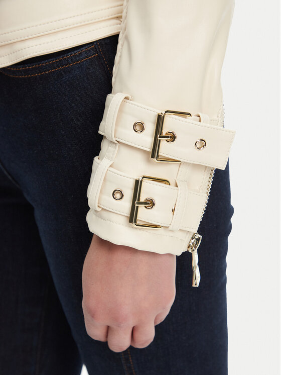 Guess Guess Bunda z imitace kůže W4YL33 K8S30 Écru Regular Fit