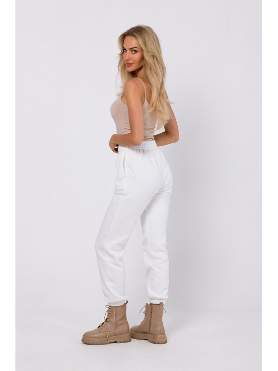 Made of Emotion Made of Emotion Pantaloni da tuta M760 Écru Modern Fit
