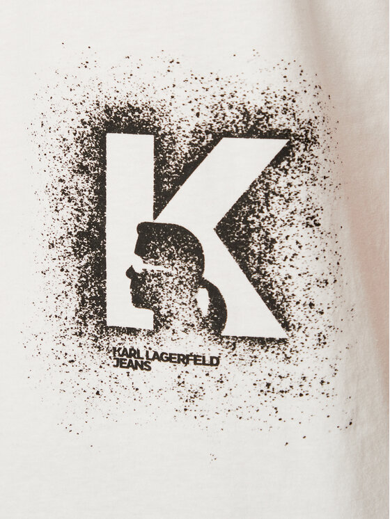 Karl Lagerfeld Jeans Karl Lagerfeld Jeans T-Shirt B3M17029 Λευκό Regular Fit