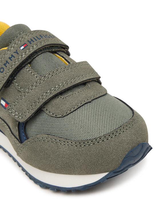 Tommy Hilfiger Tommy Hilfiger Sneakersy Low Cut Velcro Sneaker T1X9-35253-1960 M Zielony