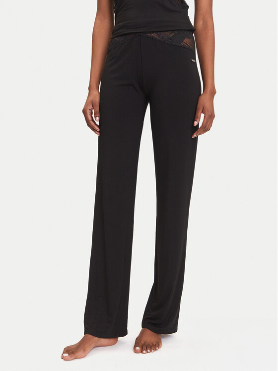BOSS BOSS Pantaloni pijama Peony 50545596 Negru Relaxed Fit