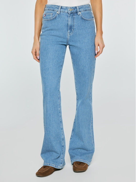 BIG STAR BIG STAR Jeansy CHIARA Niebieski Flare Fit