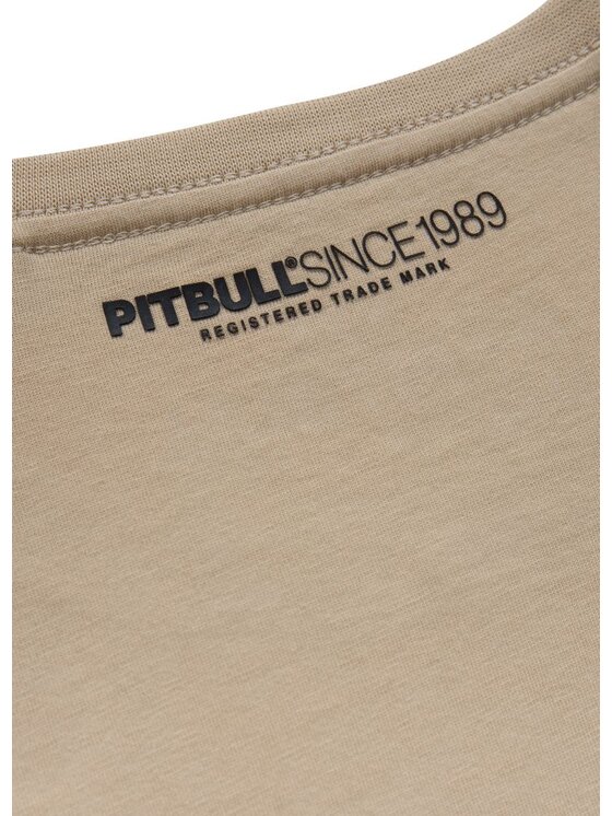 PITBULL PITBULL T-Shirt Koszulka Beżowy Regular Fit