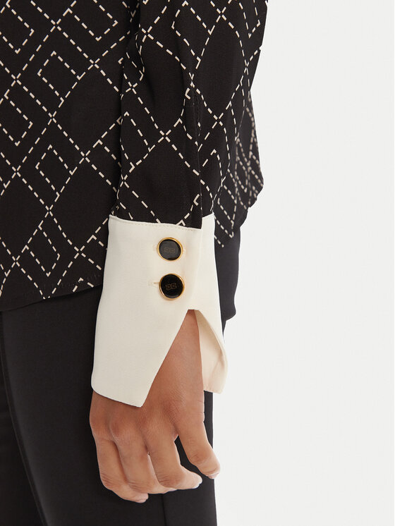 Elisabetta Franchi Elisabetta Franchi Srajca CA-104-56E2-V320 Črna Regular Fit