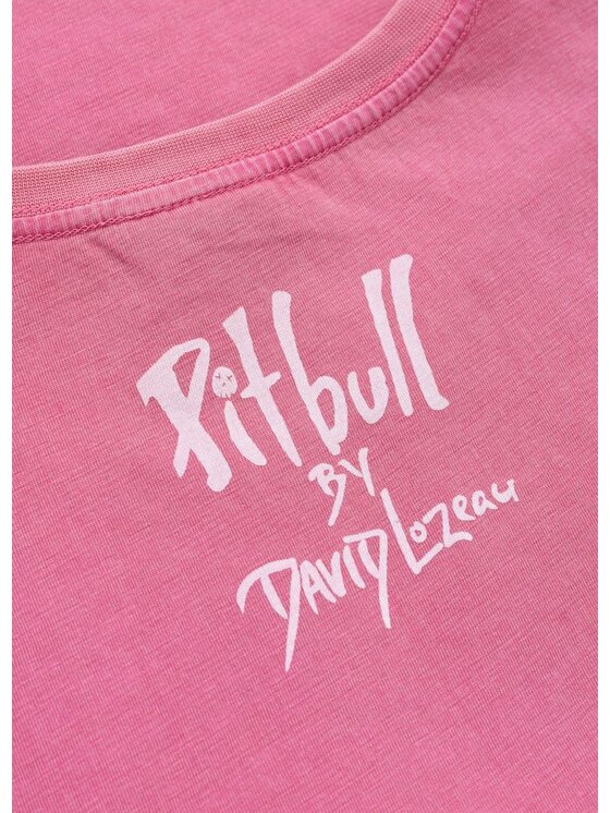 PITBULL PITBULL T-Shirt DOUBLETROUBLE Różowy Regular Fit