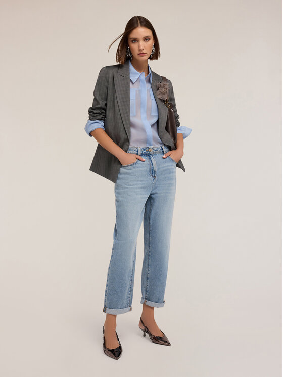 Motivi Motivi Jeans P577Q004056N0F4 Turchese Boy Fit