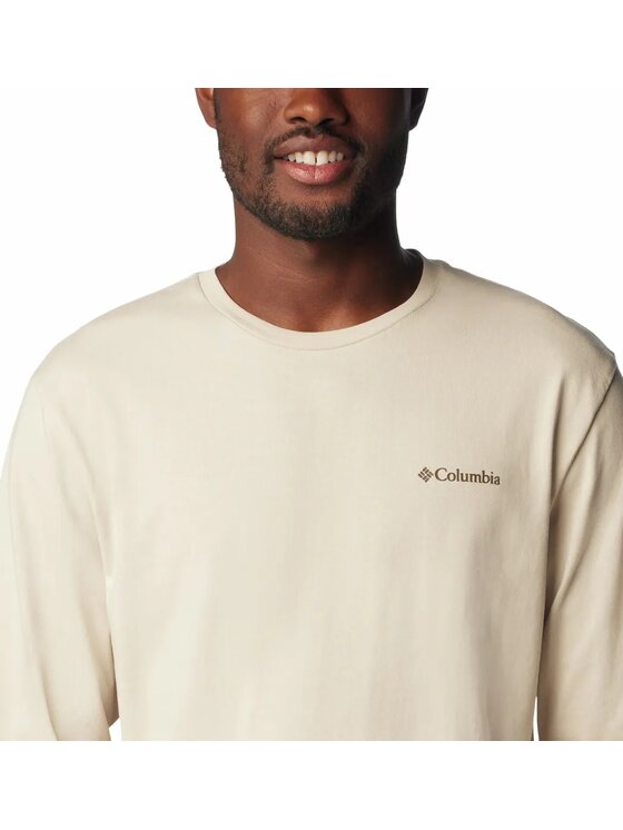 Columbia Columbia T-Shirt 205455 Beżowy Regular Fit
