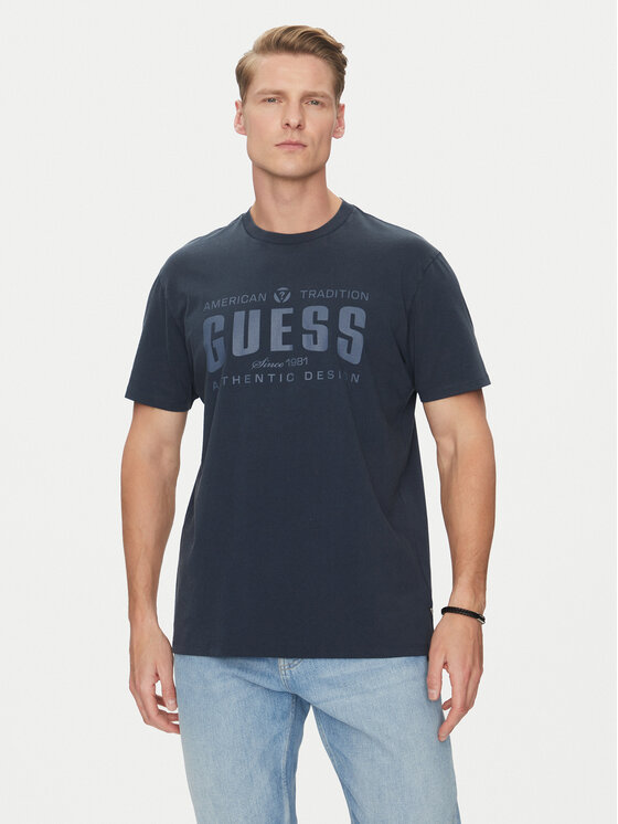 Guess Guess Póló M5GI27 KBW41 Sötétkék Regular Fit
